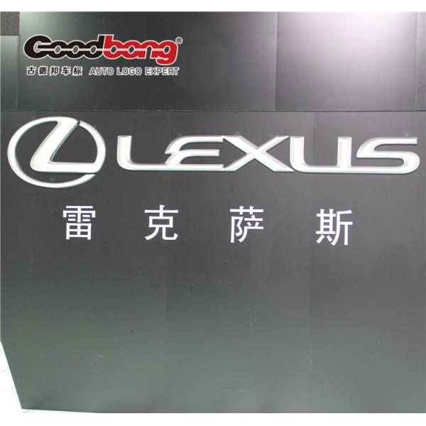 LED Backlit Plastic Chrome Car Logo Letter