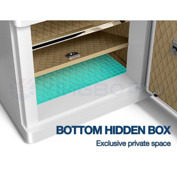 Fingerprint Lock Smart Safe Box Hidden box Night table safe box Wireless Charging
