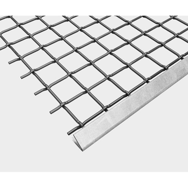 Square Opening Vibrating Wire Mesh Screen Steel Woven Aggregate Processing