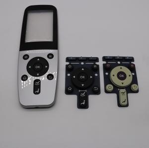 Quality Custom Silicone Rubber Keypad with PC Keycaps and Laser Backlight for sale