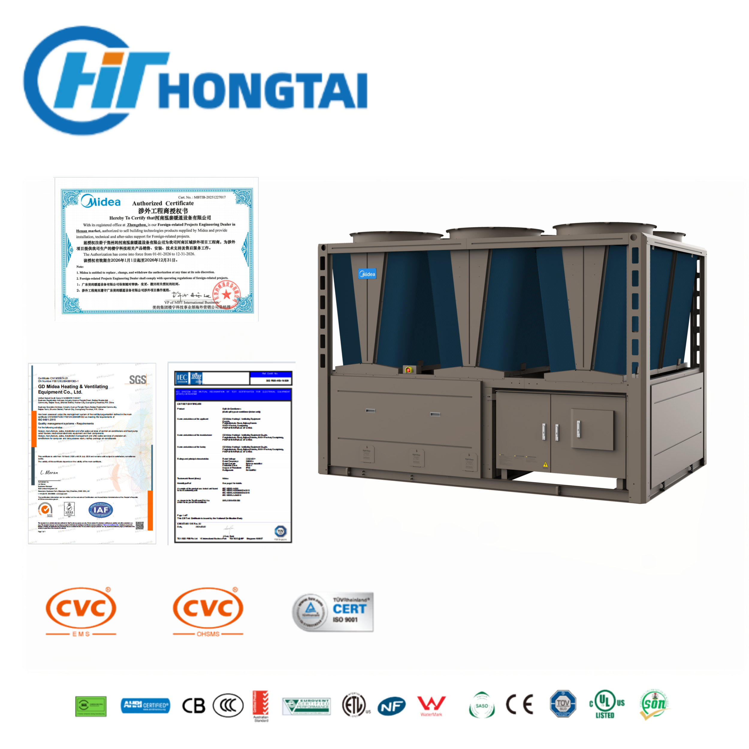 Air Cooled Scroll Chiller Data Center IT Infrastructure Cooling Solutions Maximum PUE Efficiency for Mid Range Data Center Cooling