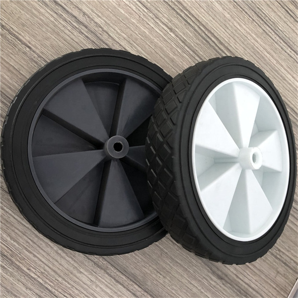 PVC 8 Inch Hard Rubber Wheels 20cm Folding Cart Solid Trolley Wheels