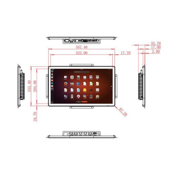 23.6-Inch Linux Touch Panel for Automation Systems and Digital Signage