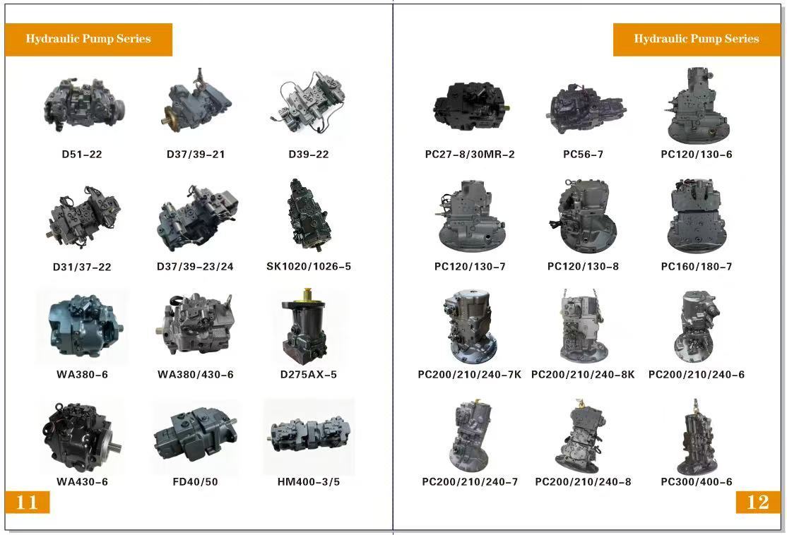 Detailed view of hydraulic pump internal components including pistons, cylinder block, and valve plate
