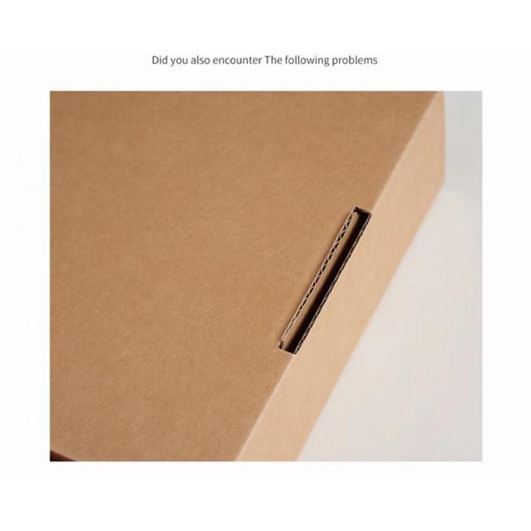 Gift Packaging Rectangle Corrugated Paper Box CMYK UV Printing