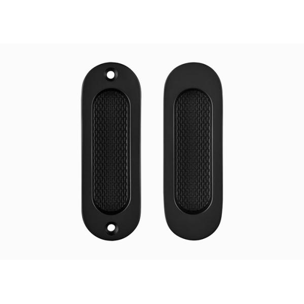 Modern Stripy Sliding Door Bathroom Handle Lock Set Keyless Push Pull Hidden Handle