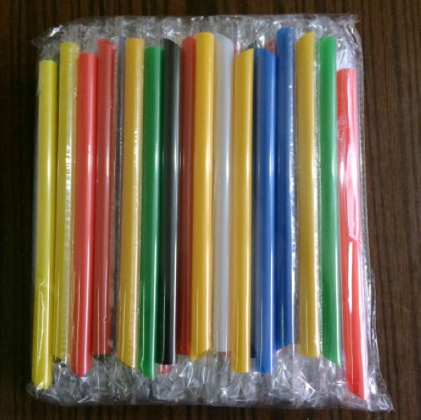 Individual Packed Plastic And Paper Straws Plastic Milk Tea Straws Customized
