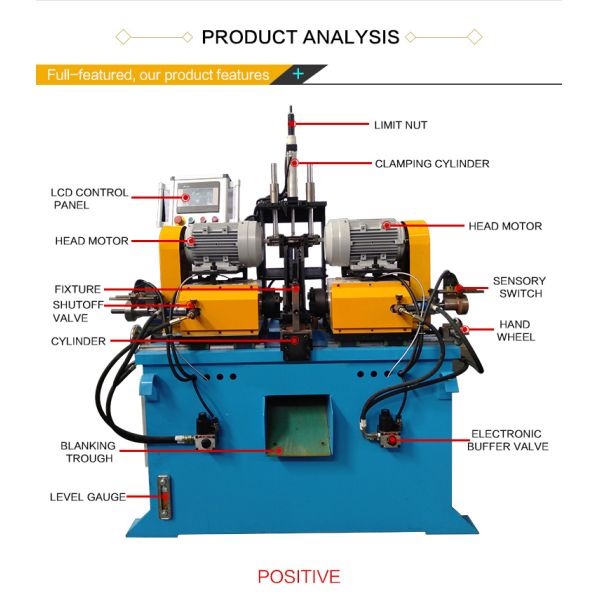 XS-80AC-II Pneumatic Double Chamfering Machine Double End Chamfering Machine