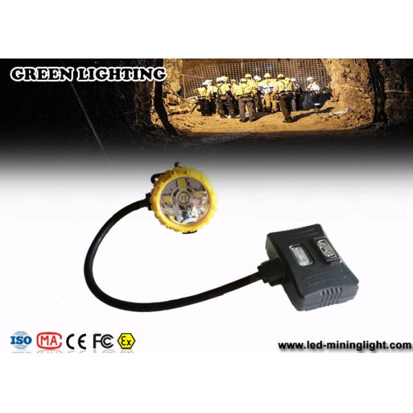 348 Lum Explosion Proof Rechargeable Miners Headlamp / IP68 Waterproof Mining Cap Lights