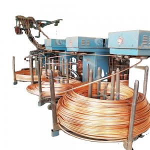 Quality Continuous Casting Machine for Brass/Copper Pipes and Rods Raw Material Cathe Copper for sale