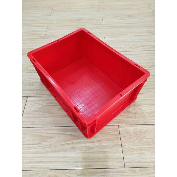 Virgin Plastic Red Euro Stacking Containers 400*300 mm Conveyor Sorting System Lids Option