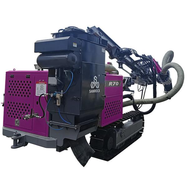 Hard Rock Borehole Drilling Machine Power 93kw Surface Drill Rigs Mining Crawler Drilling Rig