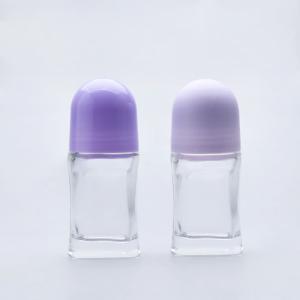 China Recyclable Roll On Glass Deodorant Bottles Diameter 35mm Glass Roller Bottles on sale