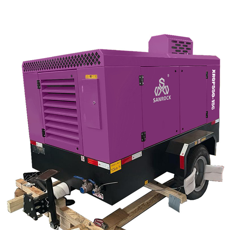 Screw Air Compressor 153KW Engine Diesel Air Compressor Portable Air Compressor Machine