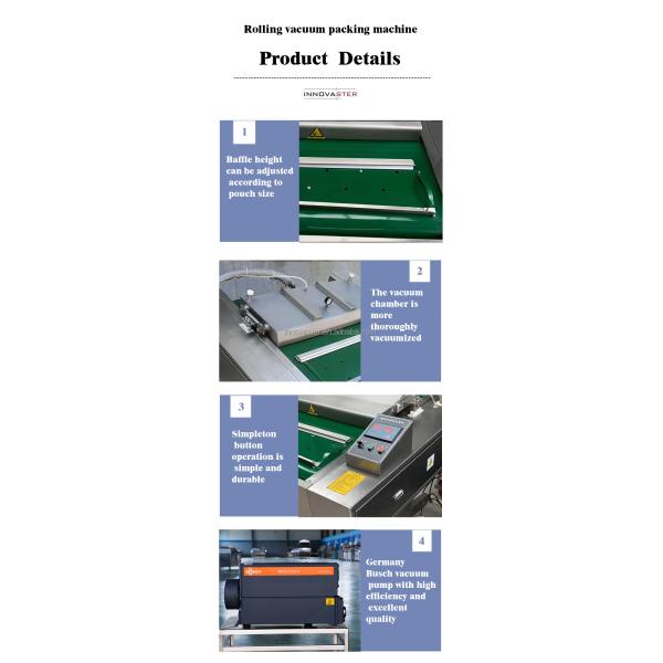 Continuous Automatic Rolling Belt Vacuum Packaging Machine with Continuous Operation