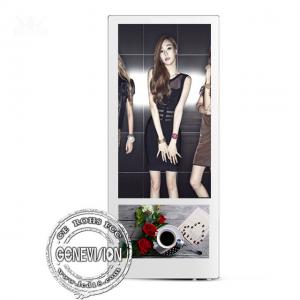 Wall Mount 18.5''+10.1'' LCD Display Metal Case Toughened Glass Android Advertising Player