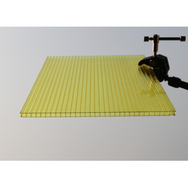 Two Layer Polycarbonate Flat Roof Panels , Makrolon Polycarbonate Plastic Sheet