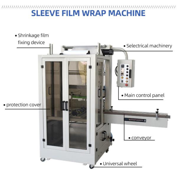 Plastic Packaging Fully Automatic Shrink Wrapping Machine for Bottles Jars Cans and Cartons 180 KG
