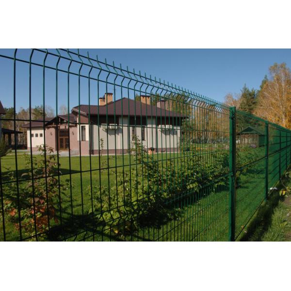 PVC Welded Wire Green Mesh Security Fencing 358 2.2m width
