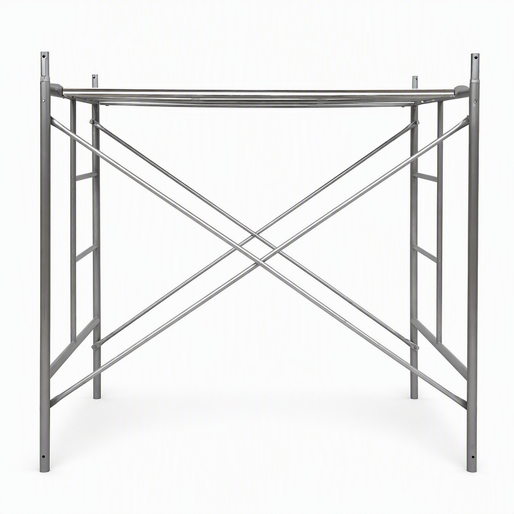 Multi-Level Stackable Hot-Dip Galvanized Ladder Frame Scaffolding System with 20KN and 30KN Load Rating