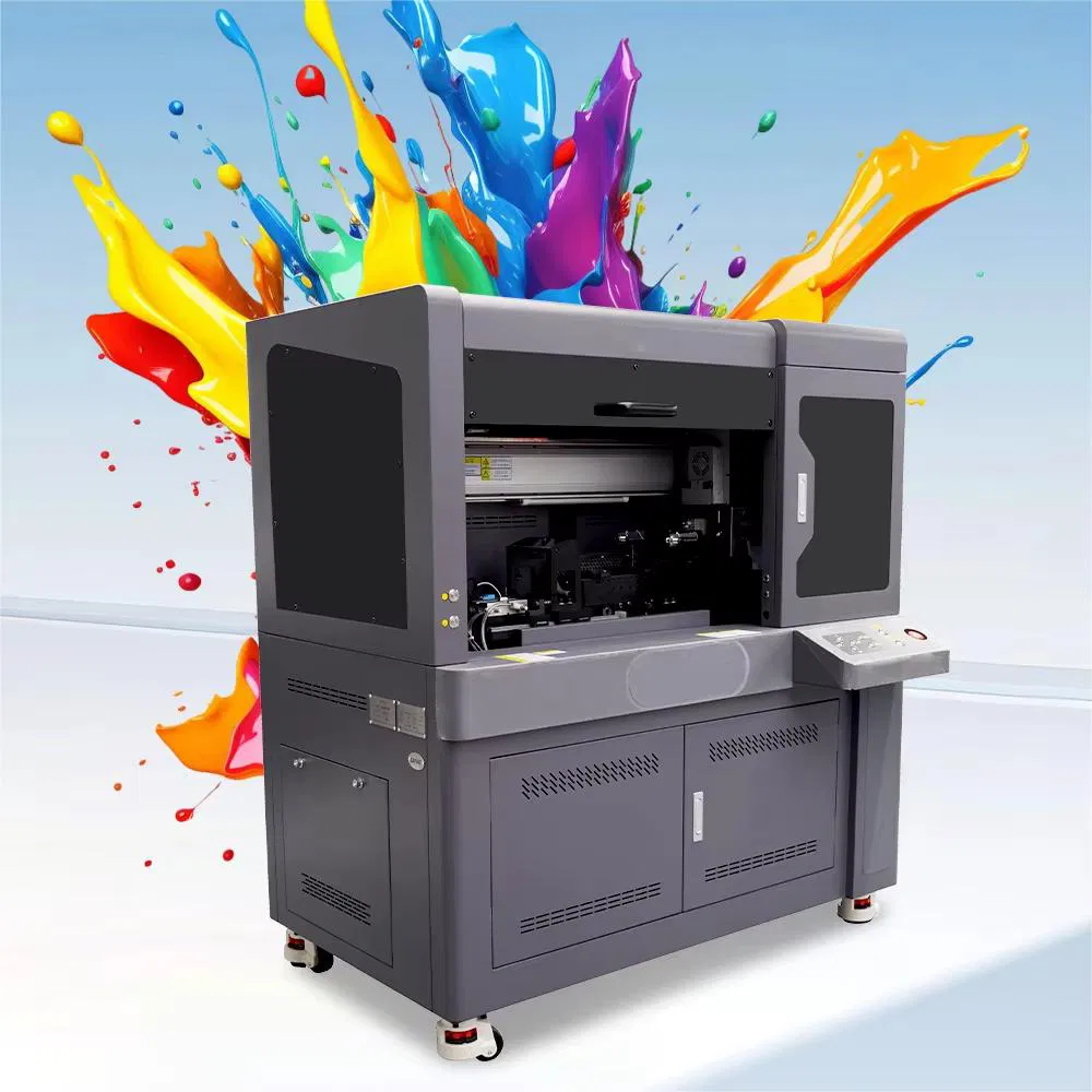 Camera Optional Inkjet Printing Machine 3D Texture Effect LED UV Flatbed Printer