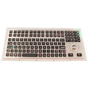 Backlit Industrial Ruggedized Keyboard IP67 116 Keys With Numeric Keypad