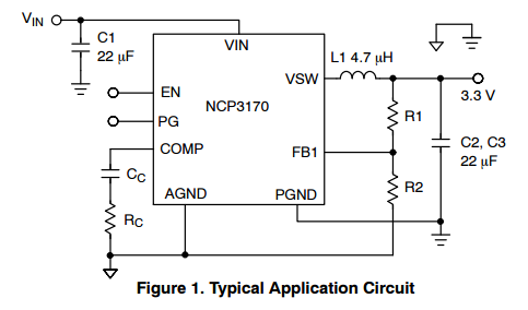 NCP3170BDR2G Electronic IC Chips Synchronous PWM Switching Converter