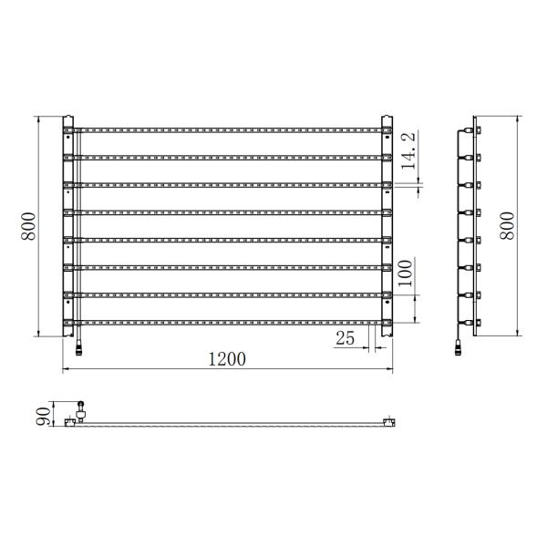 Customized Video Wall Panel RGB HD Matrix Thin Digital Board Rental P25 LED Display Screen