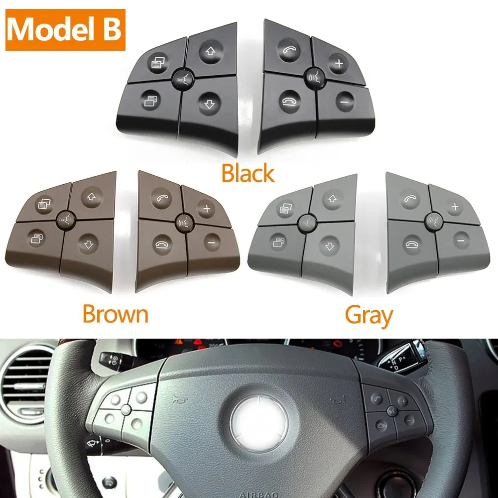 Wholesale Car Multi Function Steering Wheel Switch Buttons Control Key For Mercedes Benz ML GL B R Class W164 W245 W251 2006-2009 ML300 ML350 ML400