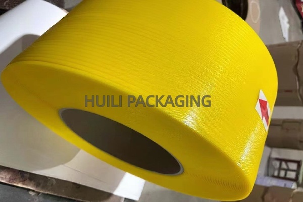 High-speed polypropylene PP packaging belt 15mm PP packaging strap with Cardboard packaging