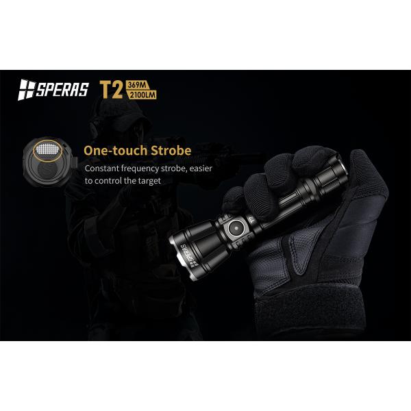 Defense Tail Switch 369m Rechargeable Tactical Flashlight