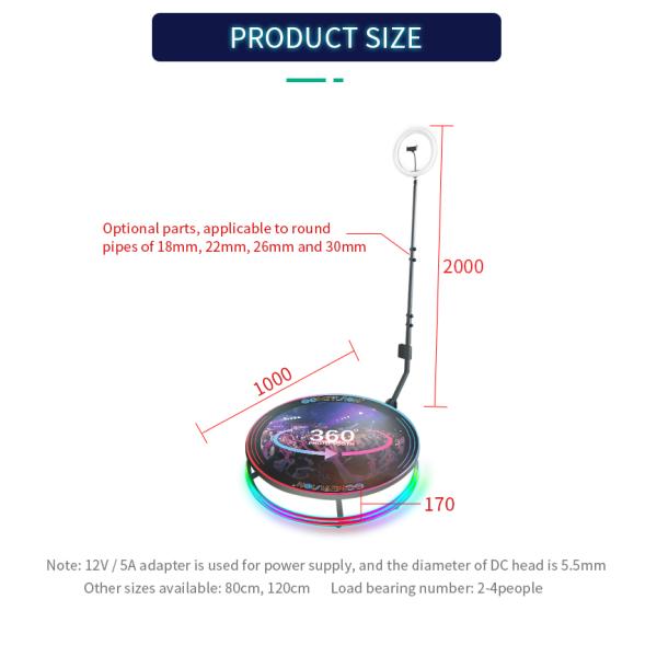 Photo Selfie Booth Used For The Party Or Live Show Rotate 360 Degree