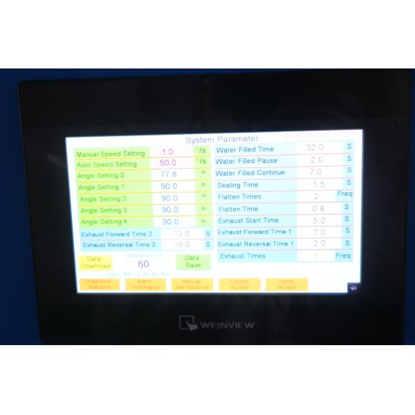 EVA Water Filled Teether Machine Automatic Sealing / Cutting With 7 Inch Color Touch Screen