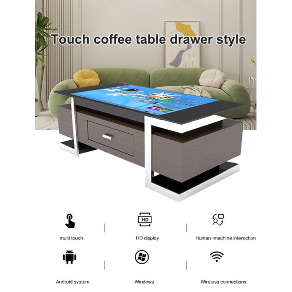Touch Coffee Table Drawer Style Windows OS Multi-Function LCD Indoor Monitor Touch Screen Coffee Gaming Table