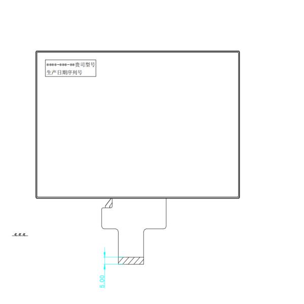 -40 to 95 Degree 7 inch Custom LCD Display Module 40pin LVDS Interface 500cd/m2