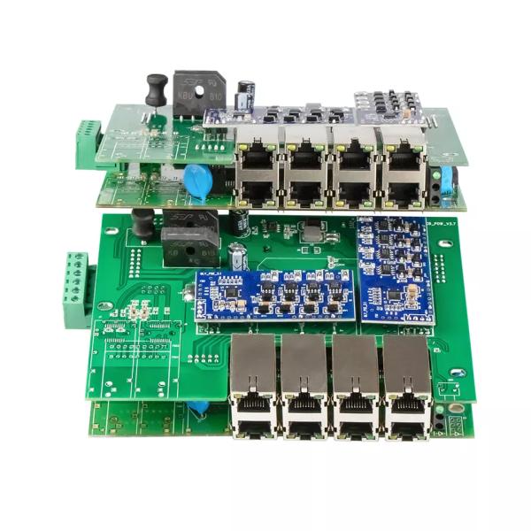 Gigabit 8 Port Industrial Smart Managed Ethernet Switch SNMP CLI Managed DC12V