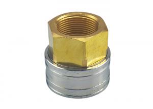 Quality Brass Machining Shut Off Coupling , IATF16949 Oil Drain Couplings for sale