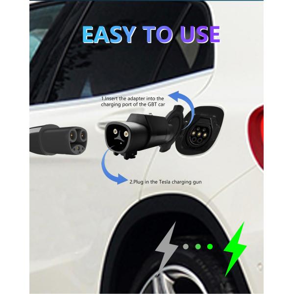 Condition 7kw Tesla EV Charger with 32A Output Current PC Copper Car Side Plug NACS to GBT Car Connector Socket Switch