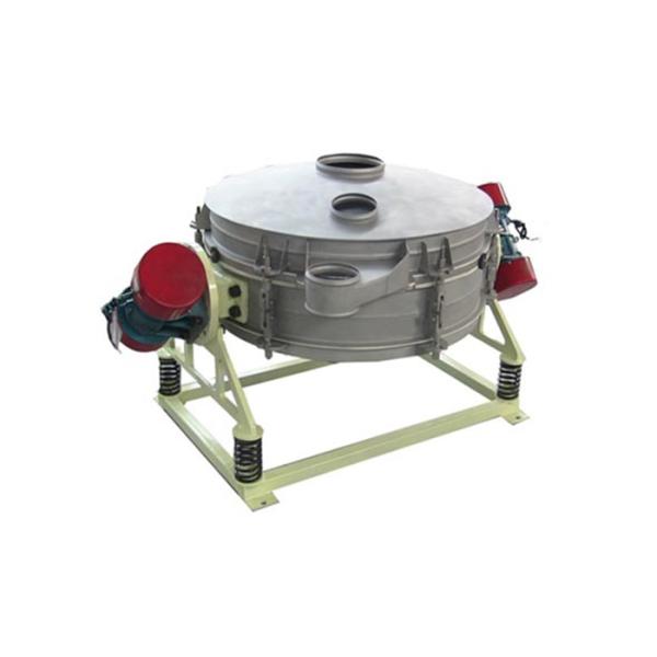 Low Profile Vibro Screen Machine Round Vibrating Separator With Two Screen Layers