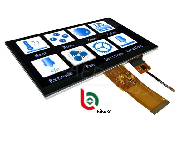 7 Inch 1024x600 IPS LCD Display with RGB Interface and Capacitive Touch Screen Module
