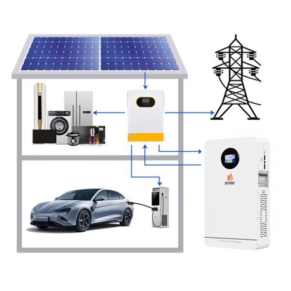 High Capacity 100Ah 51.2V Wall Battery with Intuitive Touch Screen Control