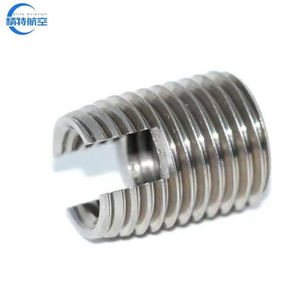 Non-Customized Slotted Type M8 1mm Thread Insert Hardware Screw Self Tapping Insert with Nickel Plated Surface