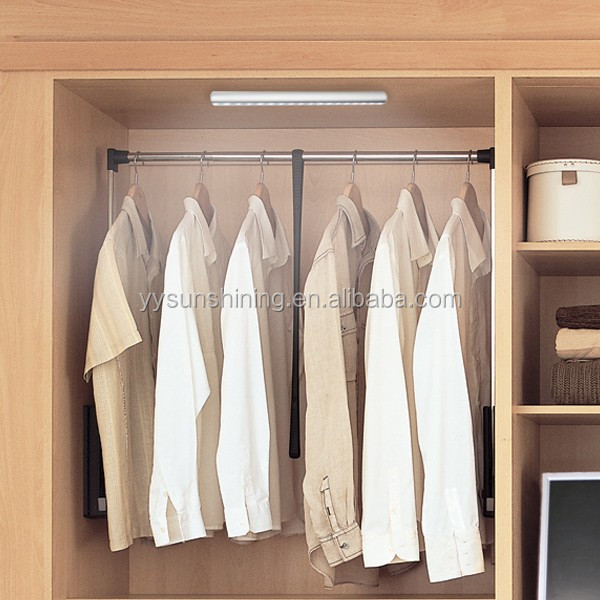 Motion Sensor Switch LED Cabinet Lighting PC Shade for Wardrobe Organization