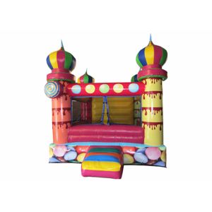 Small inflatable bouncer with net around / inflatable ball pool bouncer