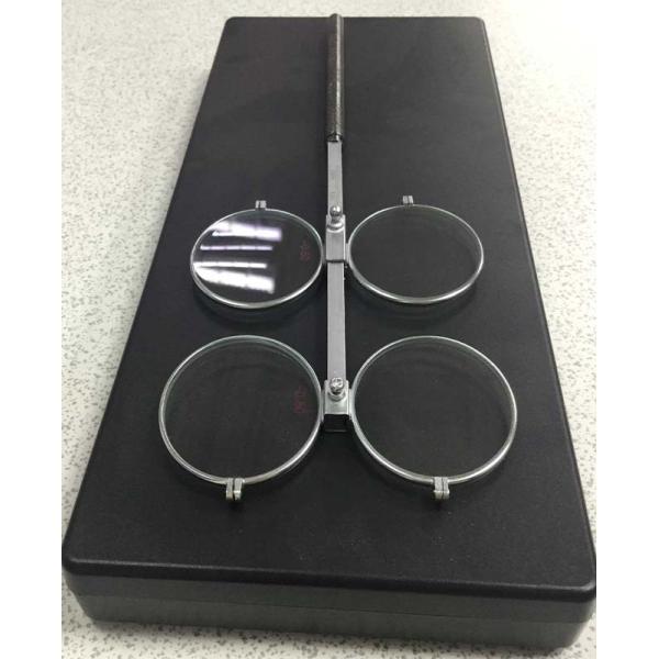 Adjustable PD Scale Copper 4 Lens Confirmation Test Optometry Flipper