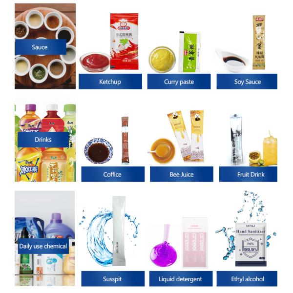 Fully Automatic Liquid Packaging Machine Fast Packing Juice Filling 220V