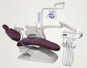 China Down mounted type Dental unit with double armrest on sale