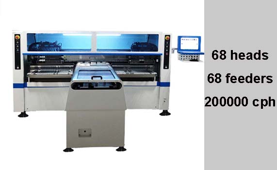 1.2m Pcb 200000cph SMD Mounting Machine For Led Lighting