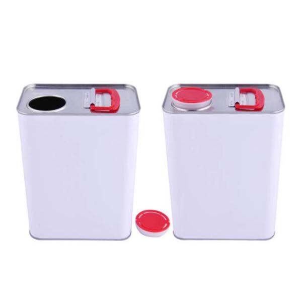 2L Rectangular Tin Containers For Paint Thinner Lubricant Oil Packing