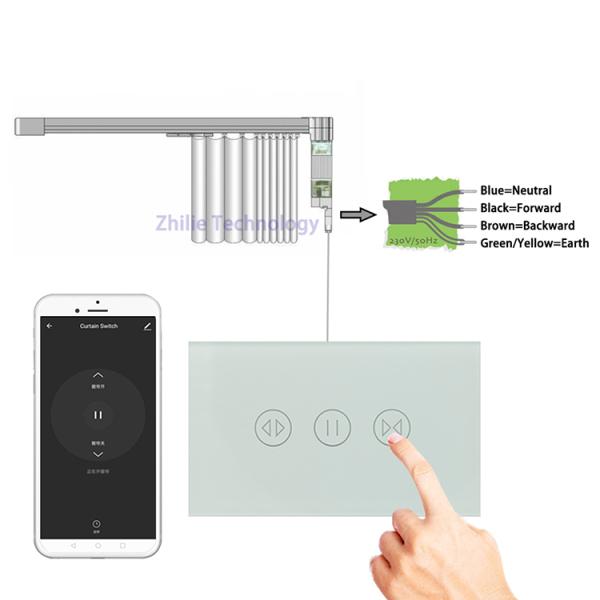 FCC 120*72mm App Control Switch Smart Dimmer Switch Google Home
